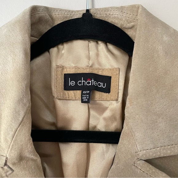 Le Chateau Tan Trench Coat - Picture 5 of 14